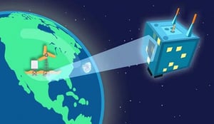 Environmental IoT nanosatellite remote monitoring